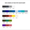 tank top color chart - Plants vs Zombies Merch