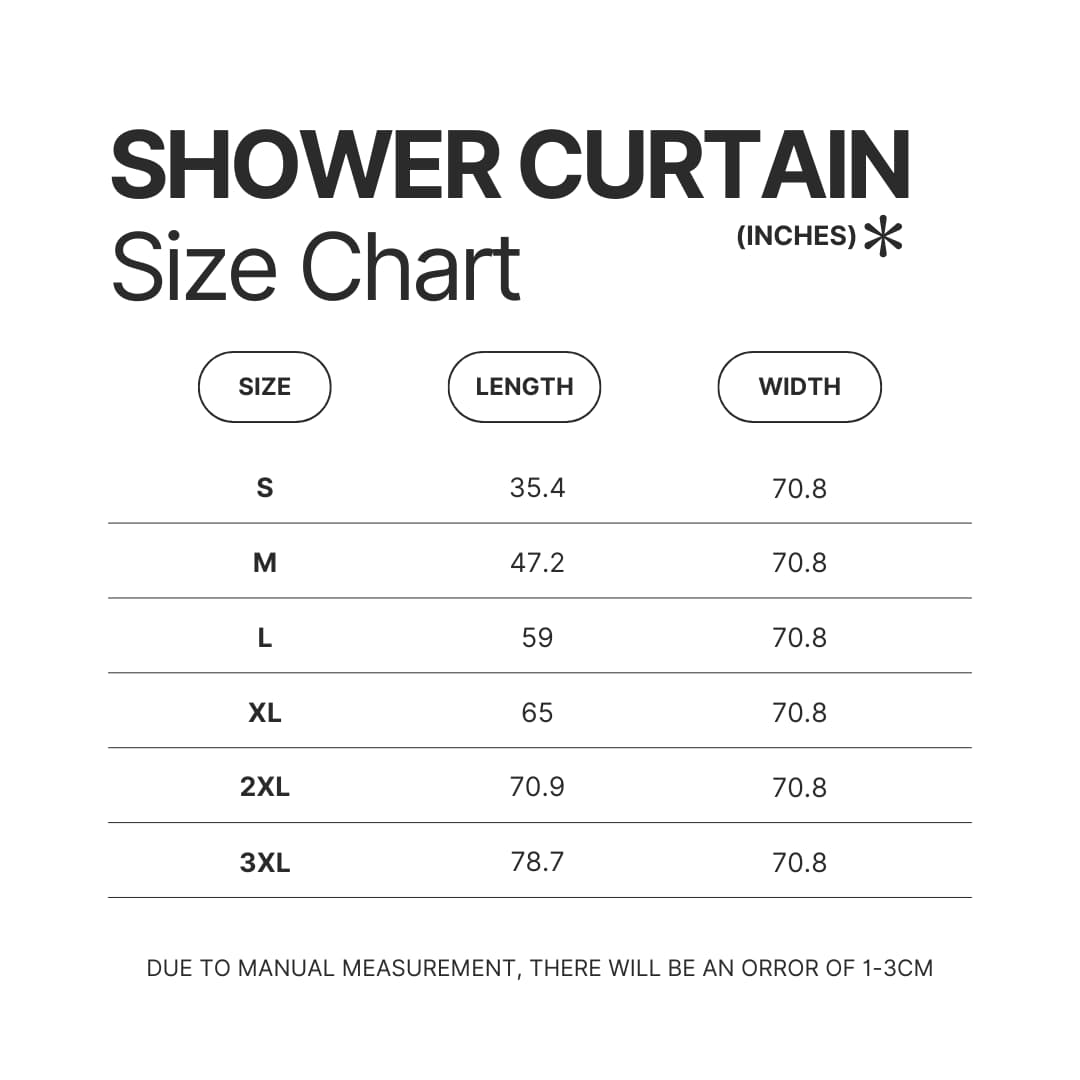 Shower Curtain Size Chart - Plants vs Zombies Merch