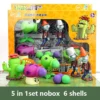 kf Sf55b8014f8fc41e39ff7b34634a31785U Plants vs Zombies 2 Playset Cactus Peashooter Coconut Cannon Genuine Game scene Figure Ornaments Soft Silicone - Plants vs Zombies Merch