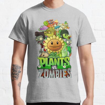 ssrcoclassic teemensheather greyfront altsquare product1000x1000.u1 - Plants vs Zombies Merch