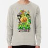 ssrcolightweight sweatshirtmensoatmeal heatherfrontsquare productx1000 bgf8f8f8 1 - Plants vs Zombies Merch