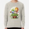 ssrcolightweight sweatshirtmensoatmeal heatherfrontsquare productx1000 bgf8f8f8 25 - Plants vs Zombies Merch